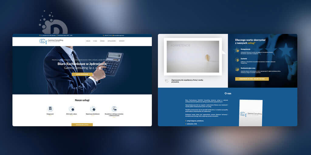 Strony internetowe - Biuro rachunkowe Gamma Consulting