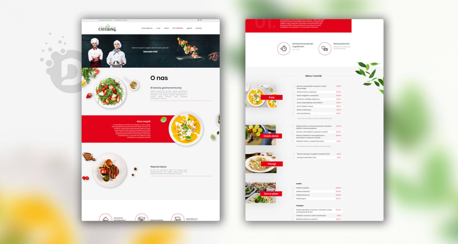 Strony internetowe - Catering